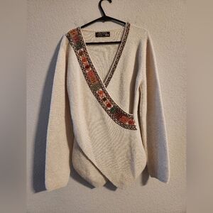 Matices De Los Andes 100% Baby Alpaca super fine sweater top size Large